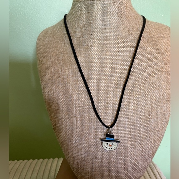 Snowman Pendant Necklace - Picture 2 of 4